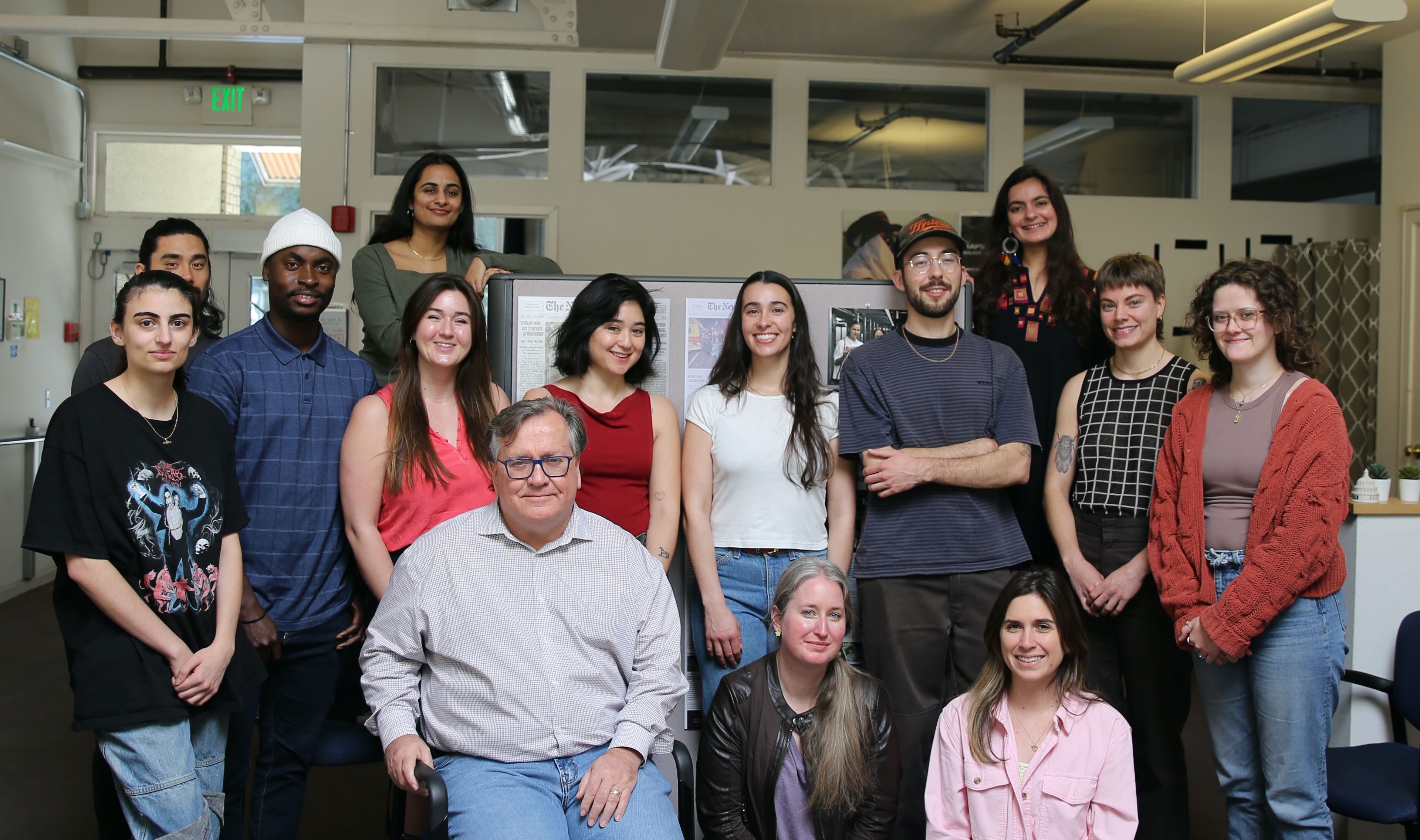 Photo of IRP Chair David Barstow with students